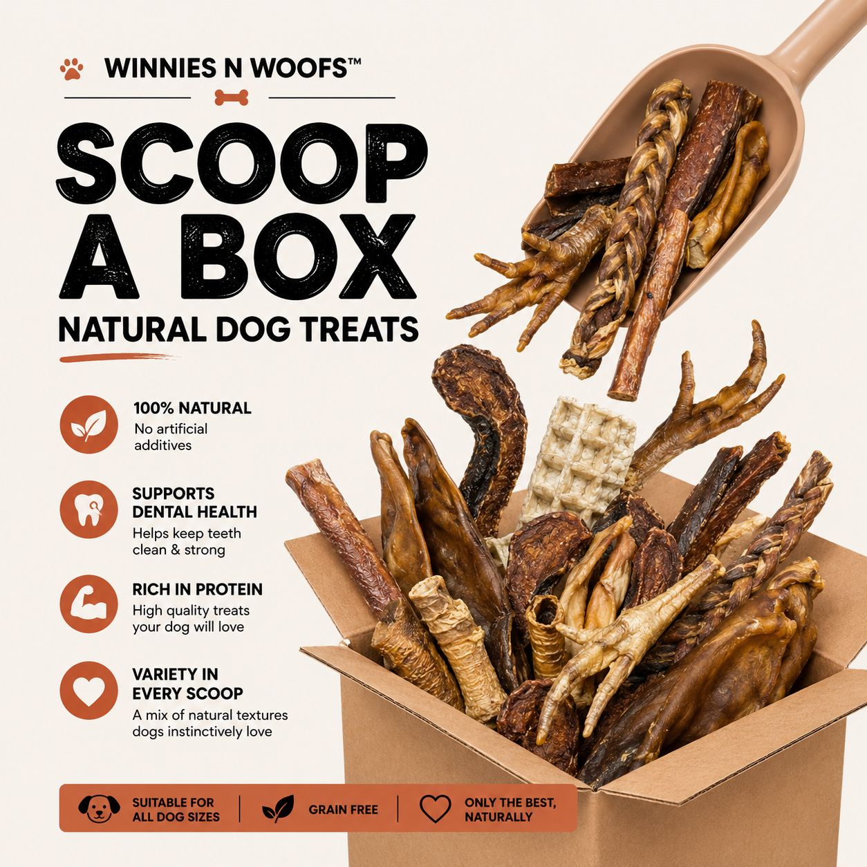 Scoop a Box – Natural Dog Treat Mix