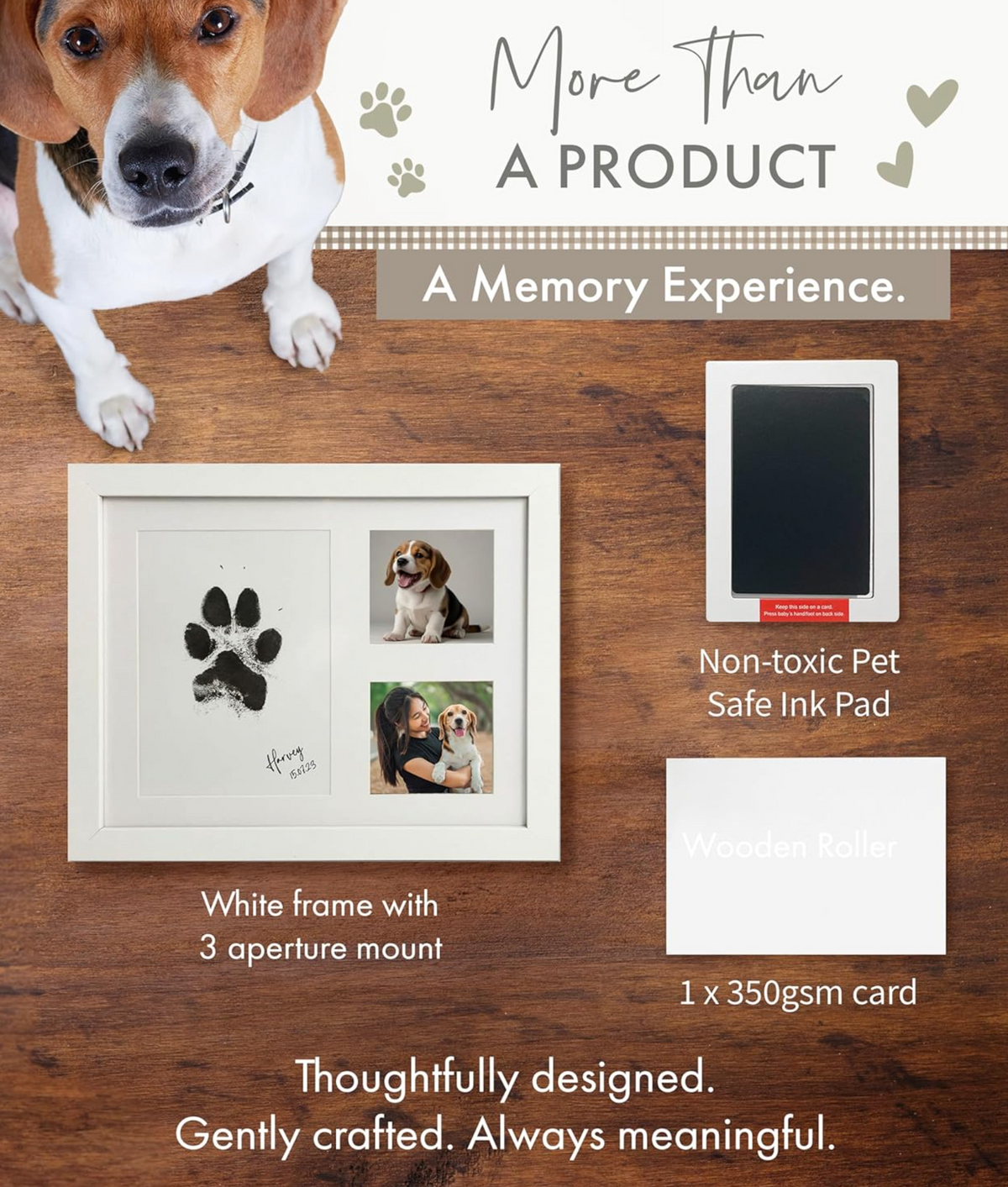 Oh So Precious Paw Print Ink Keepsake Photo Frame Kit