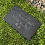 Hardest Goodbye Engraved Rectangular Slate Garden/Grave Marker