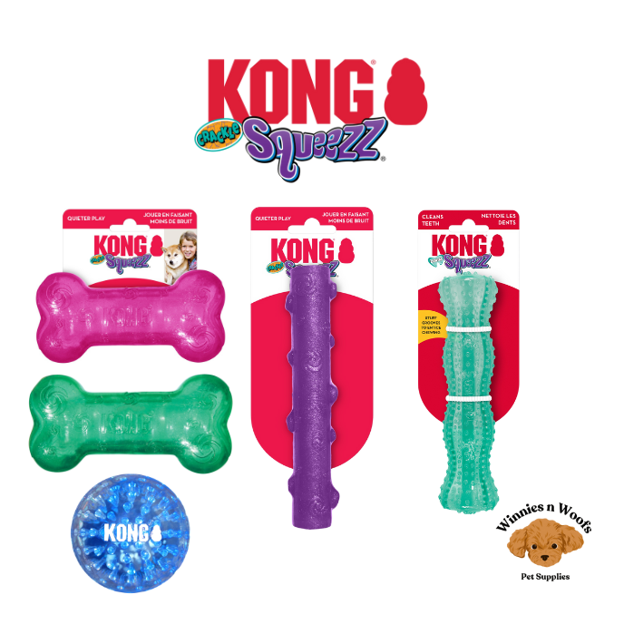 KONG Squeezz Range - Interactive Dog Toys
