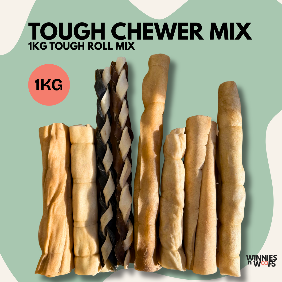 Tough Chewer Dog Treat Mix - 1KG