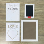 Oh So Precious Paw Print Ink Picture Frame With 2 Designs + Ink Pad