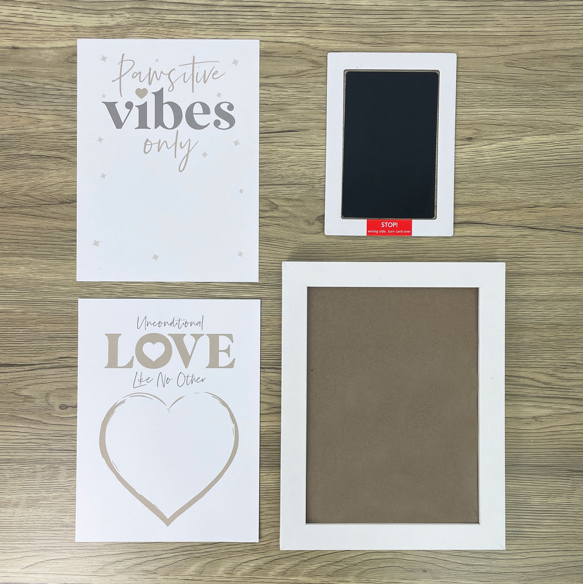 Oh So Precious Paw Print Ink Picture Frame With 2 Designs + Ink Pad