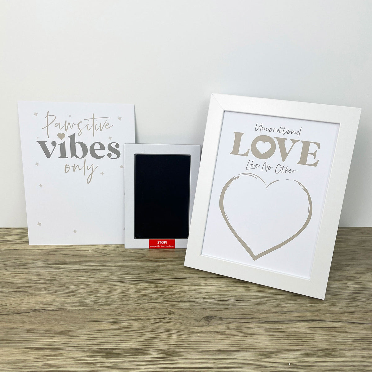 Oh So Precious Paw Print Ink Picture Frame With 2 Designs + Ink Pad