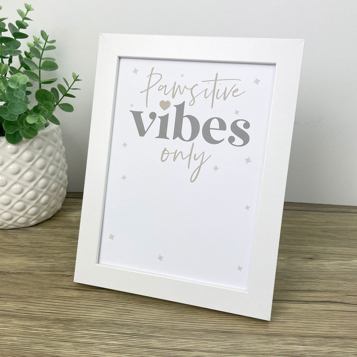 Oh So Precious Paw Print Ink Picture Frame With 2 Designs + Ink Pad