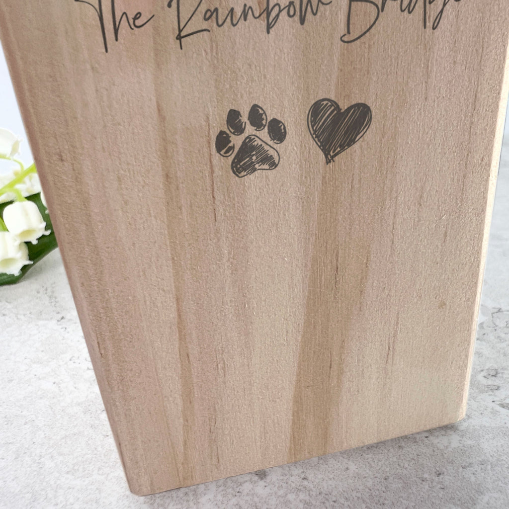 Rainbow Bridge Wooden Tea Light Holder