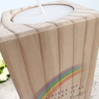 Rainbow Bridge Wooden Tea Light Holder