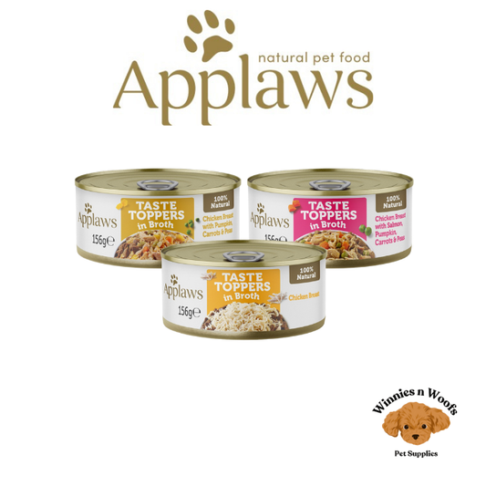 Applaws Taste Toppers Natural Wet Dog Food - Various Flavours -156g tin