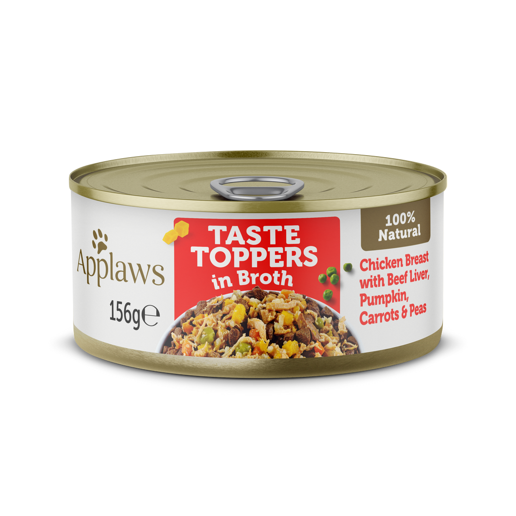 Applaws Taste Toppers Natural Wet Dog Food - Various Flavours -156g tin