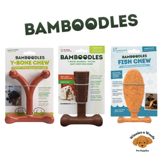 Bamboodles Bamboo + Nylon Durable Easy-grip Dog Chew