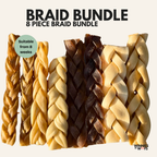 Braid Bundle - Natural Dog Treats - 8 Piece Bundle