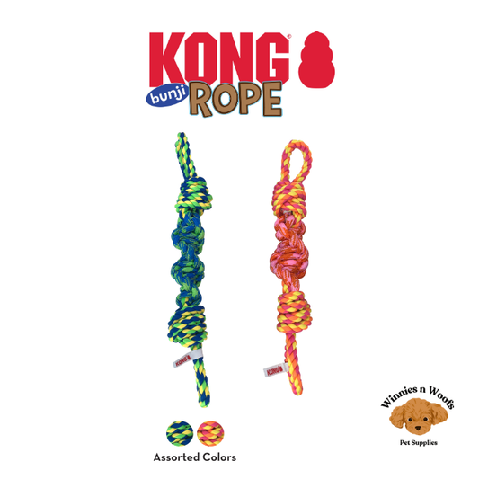 KONG Rope Bunji Elastic Bungee Cord Dog Tug Toy