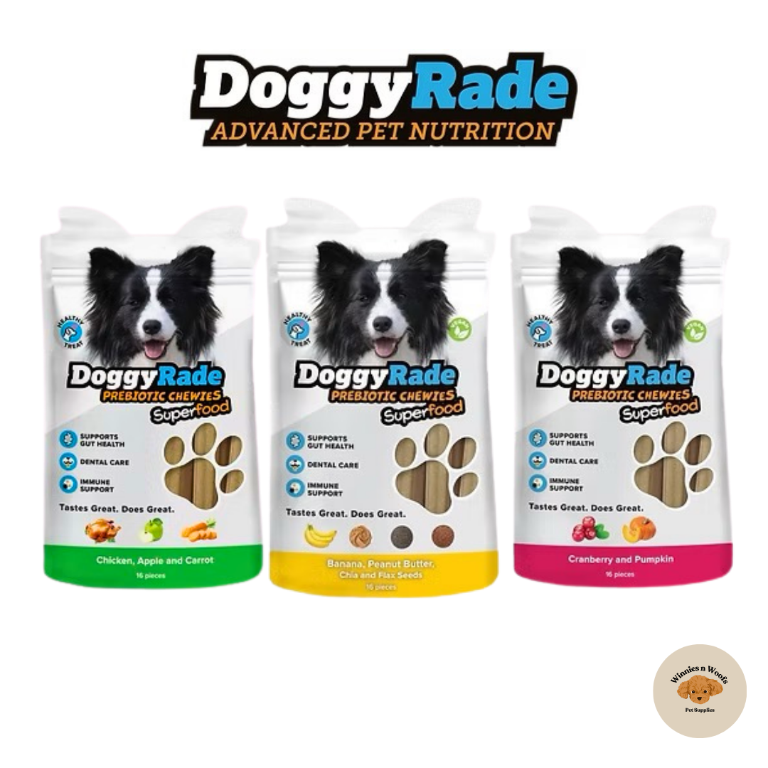 DoggyRade Prebiotic Superfood Dog Chewies 100g
