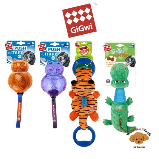 GiGwi Range of Dog Toys TPR Armor Plush - Various Toys