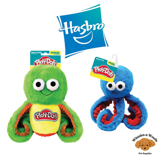Hasbro Play Doh Squeak and Crinkle Dog Toys