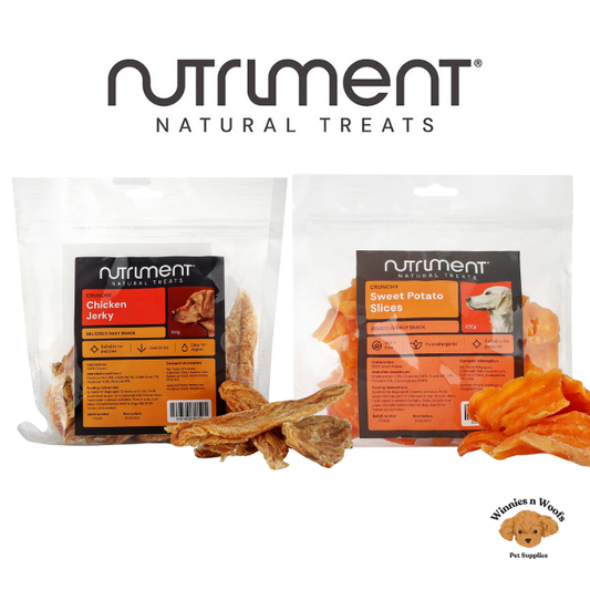 Nutriment Natural Dog Treats - Liver/Jerky/Meaty Strips - Rabbit/Chicken/Beef