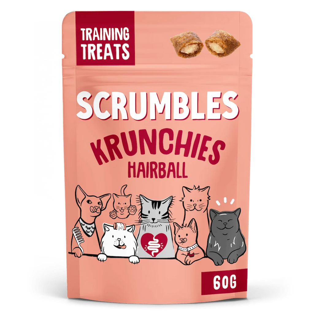 Scrumbles Krunchies Hairball Cat Treats 180g