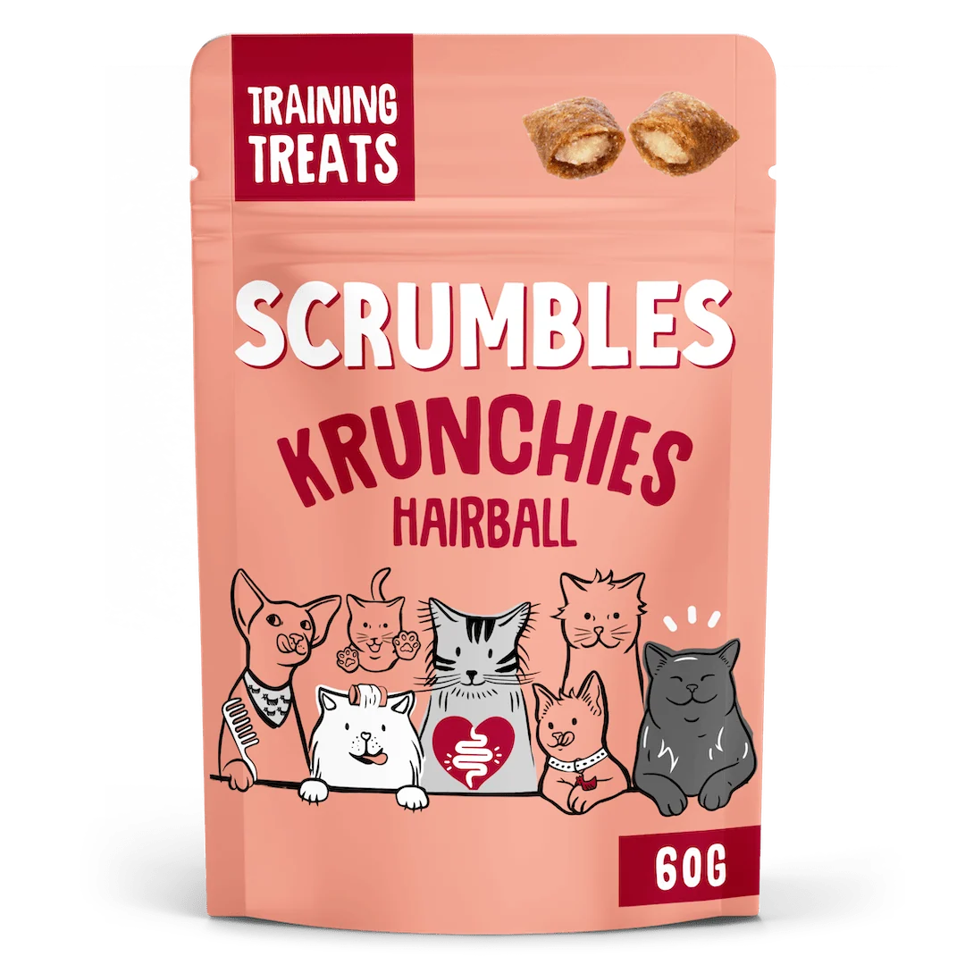 Scrumbles Krunchies Hairball Cat Treats 180g