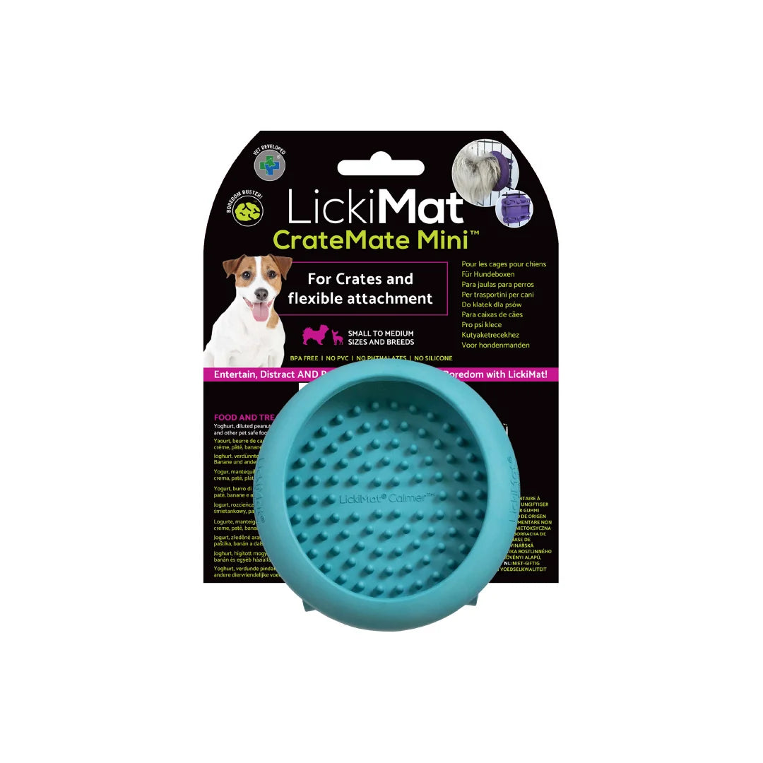 LickiMat CrateMate Mini - Dog Lick and Slow Feeder for Crates