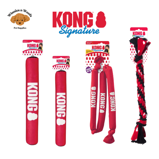 KONG Signature Range - Rope, Crunch, Sticks, Toys for Dogs