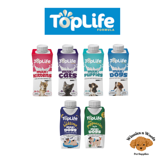 Toplife Formula Range of Milk for Dogs & Puppies Goats Milk - 200ml