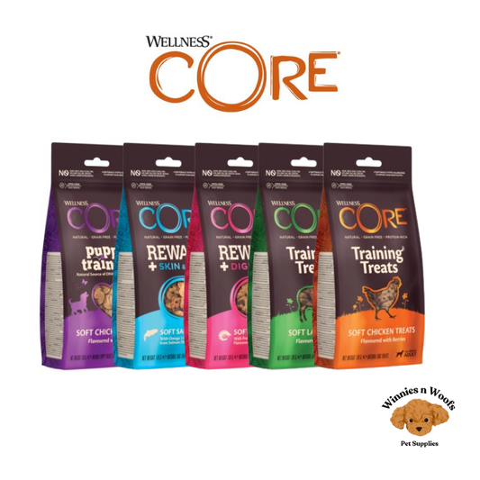 Wellness Core Training Treats Range for Dogs and Puppies