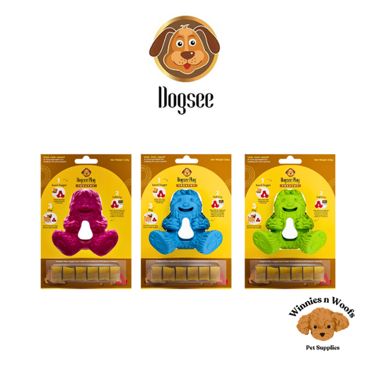 Dogsee Play Yeti Treatoy with 5 Yak Refill nuggets - Yak Chew Toy for Dogs